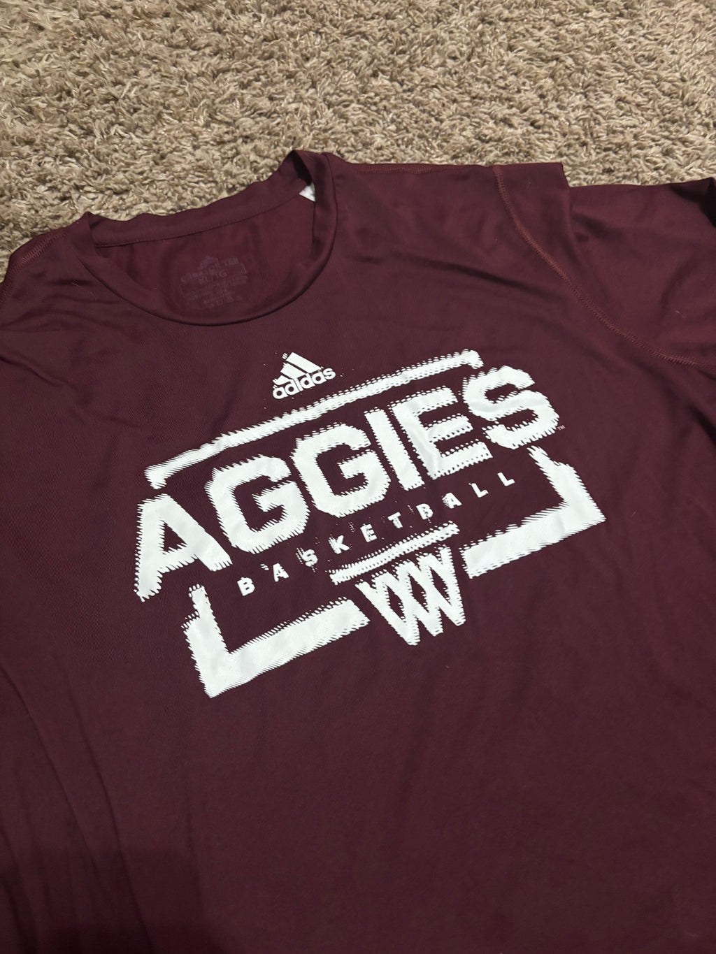 Size XL - Adidas Texas A&M Basketball Long Sleeve