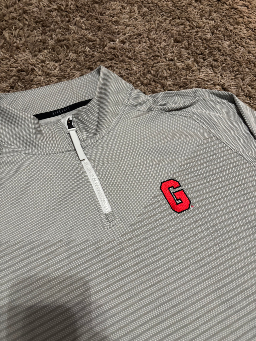 Size L - Georgia Golf Dri-Fit Quarterzip
