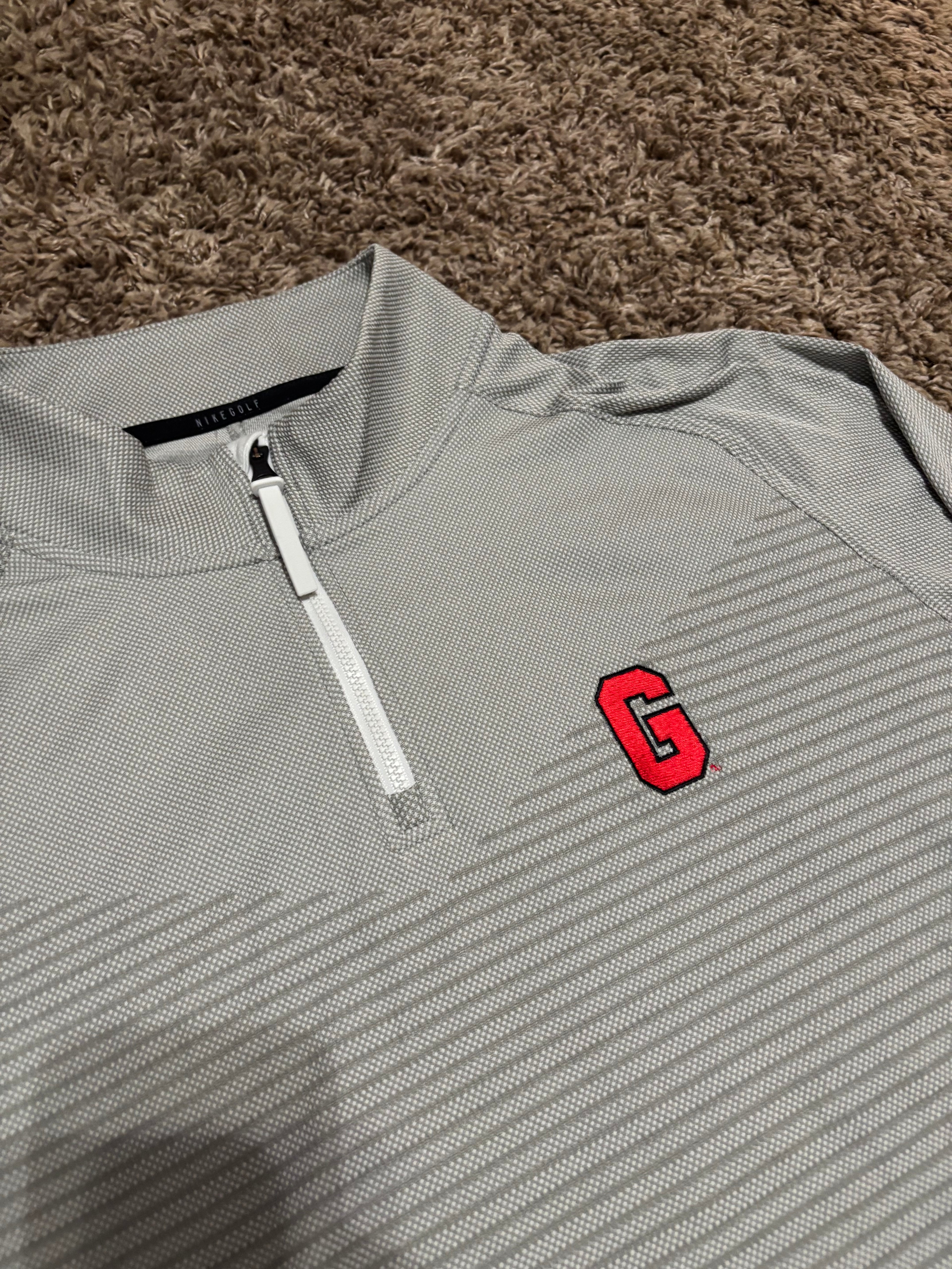 Size L - Georgia Golf Dri-Fit Quarterzip