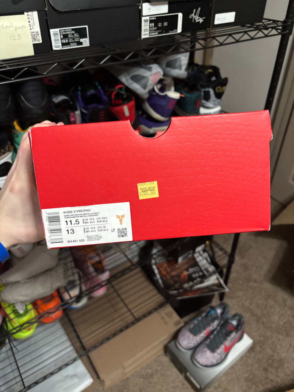 Size 11.5 - Nike Kobe 5 Protro YOTM Eggplant