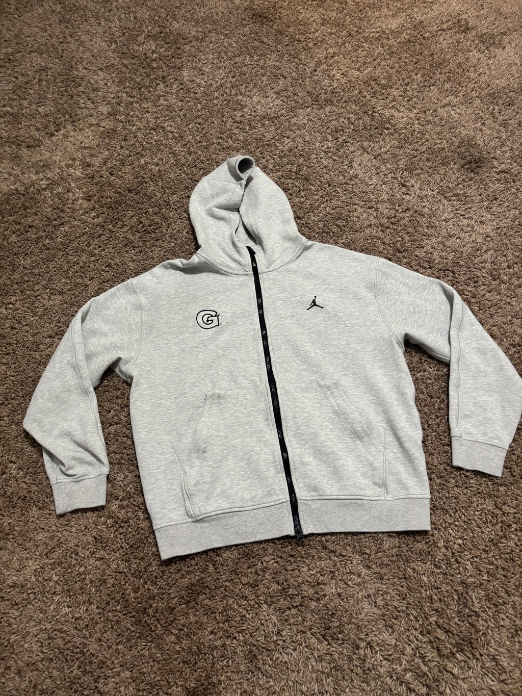 Size M - Georgetown Basketball Dri-Fit Zip Up