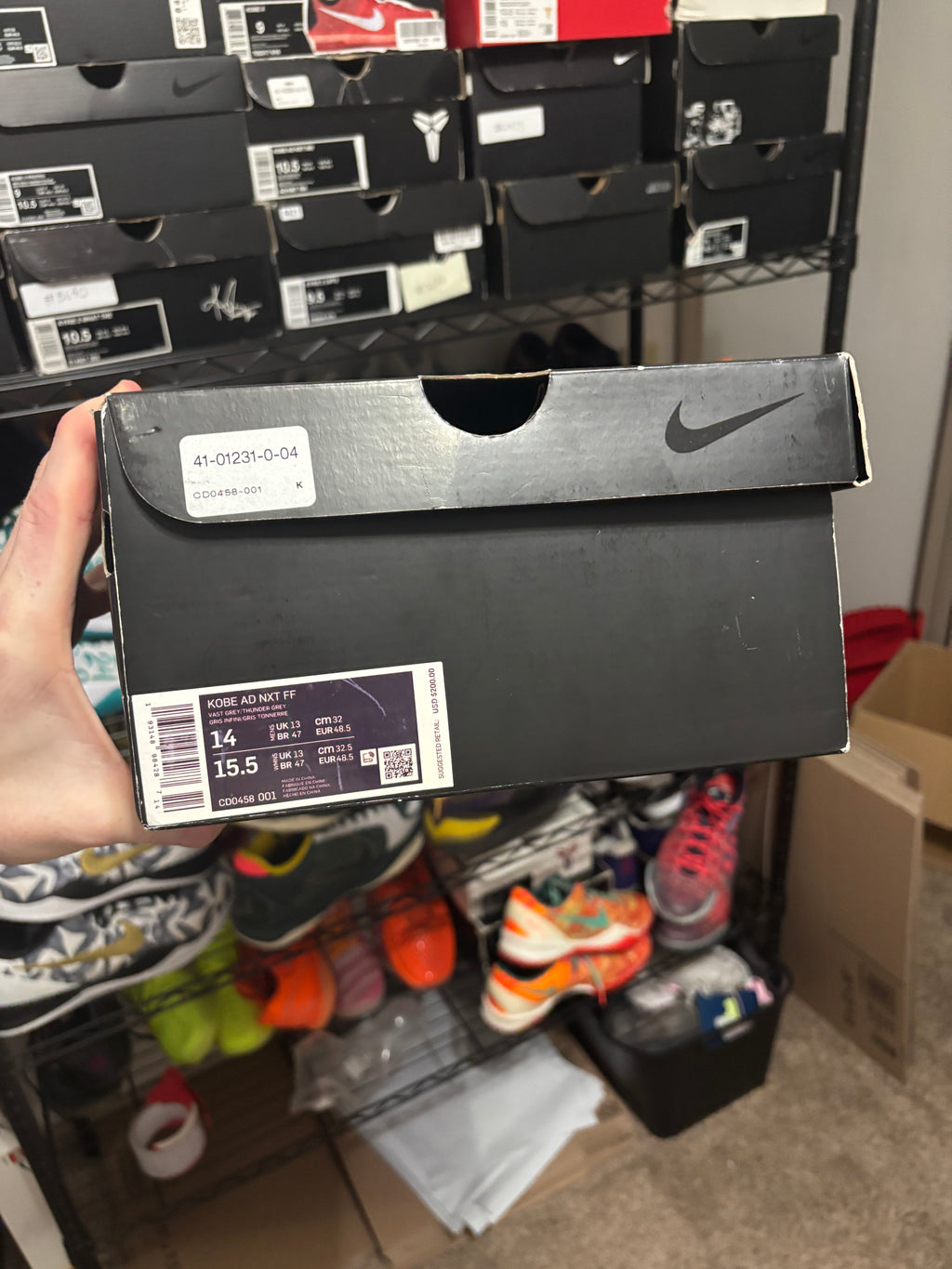 Size 14 - Kobe AD Nxt FF Vast Grey