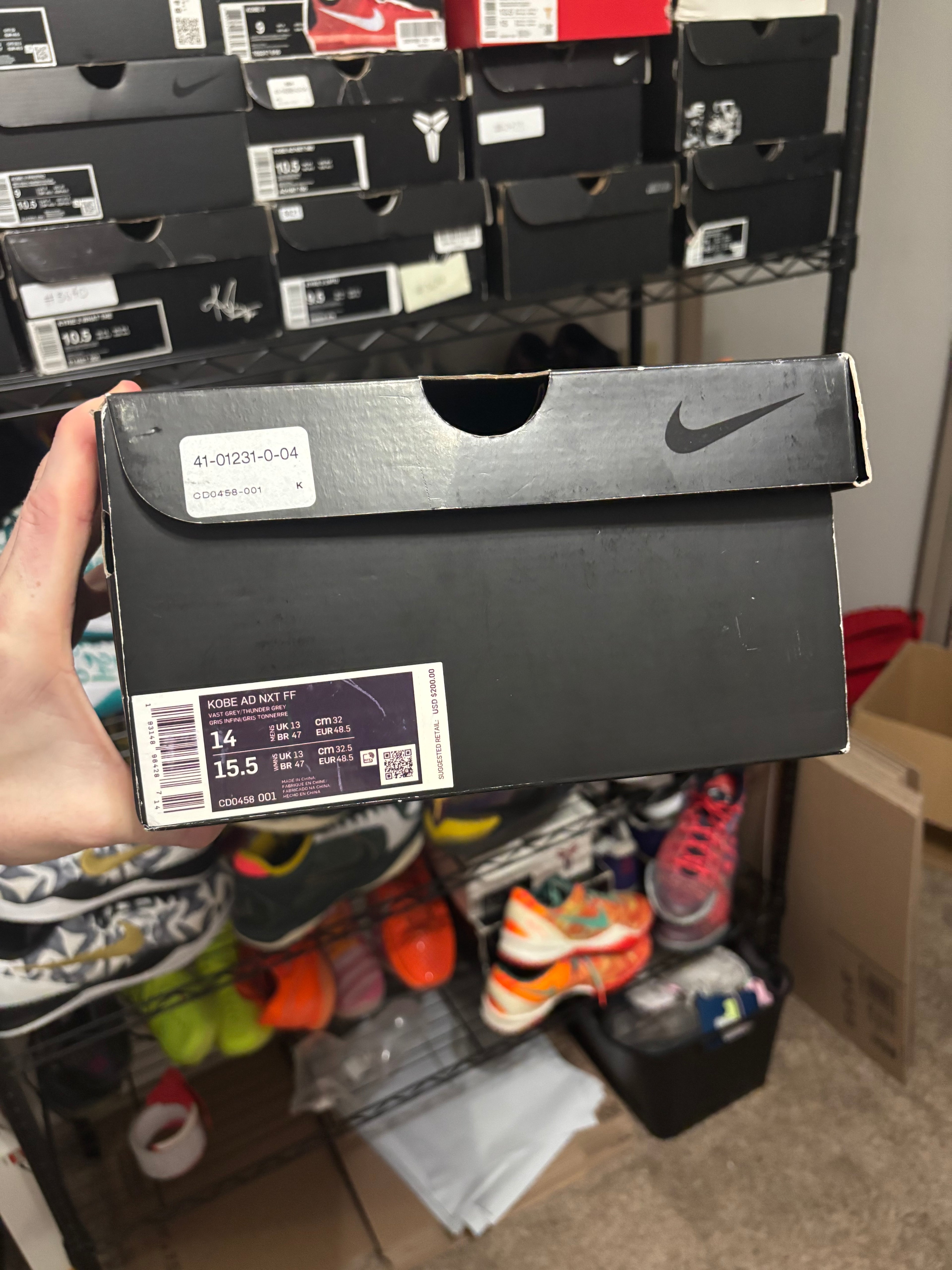 Size 14 - Kobe AD Nxt FF Vast Grey