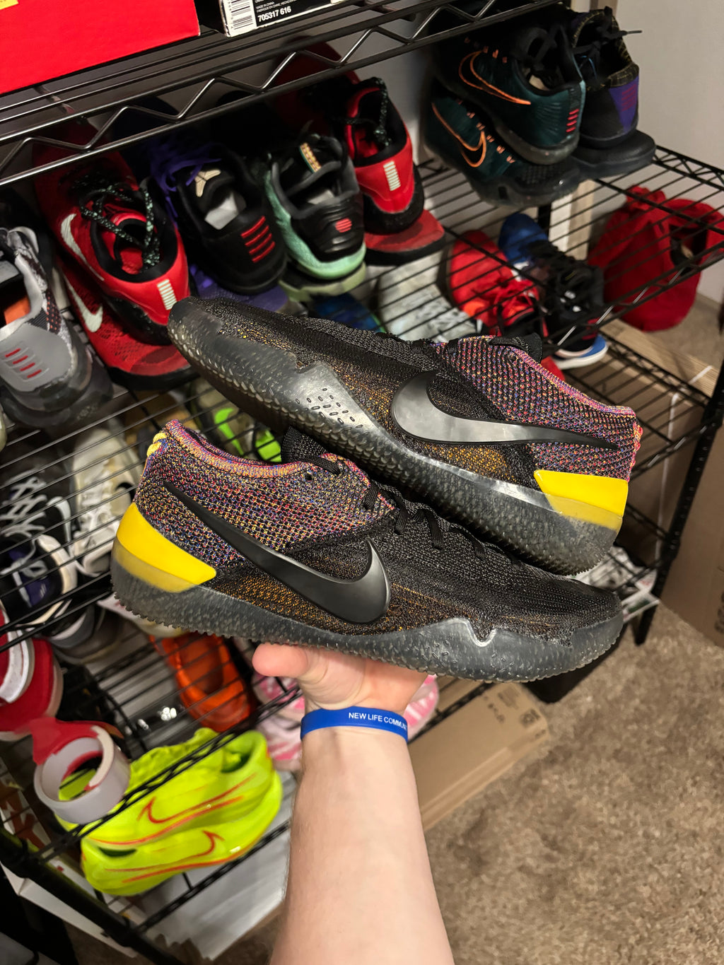 Size 9.5 - Nike Kobe Nxt 360 Black Multicolor