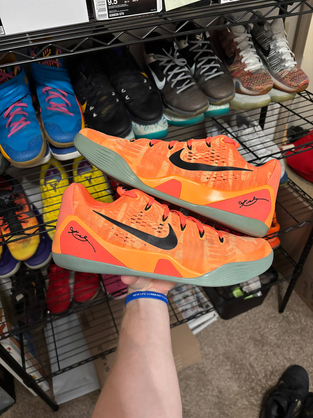 Size 13 - Nike Kobe 9 Peach Mango