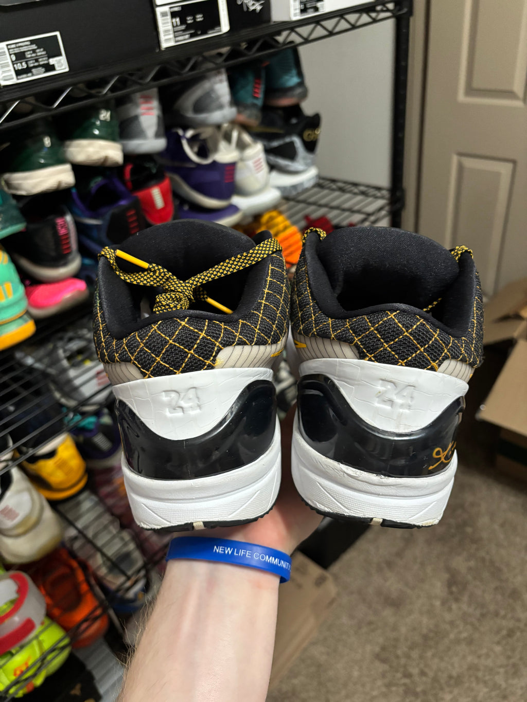 Size 13 - Nike Kobe 4 Protro Del Sol White Black Del Sol