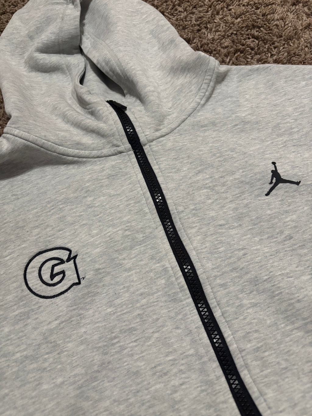 Size M - Georgetown Basketball Dri-Fit Zip Up