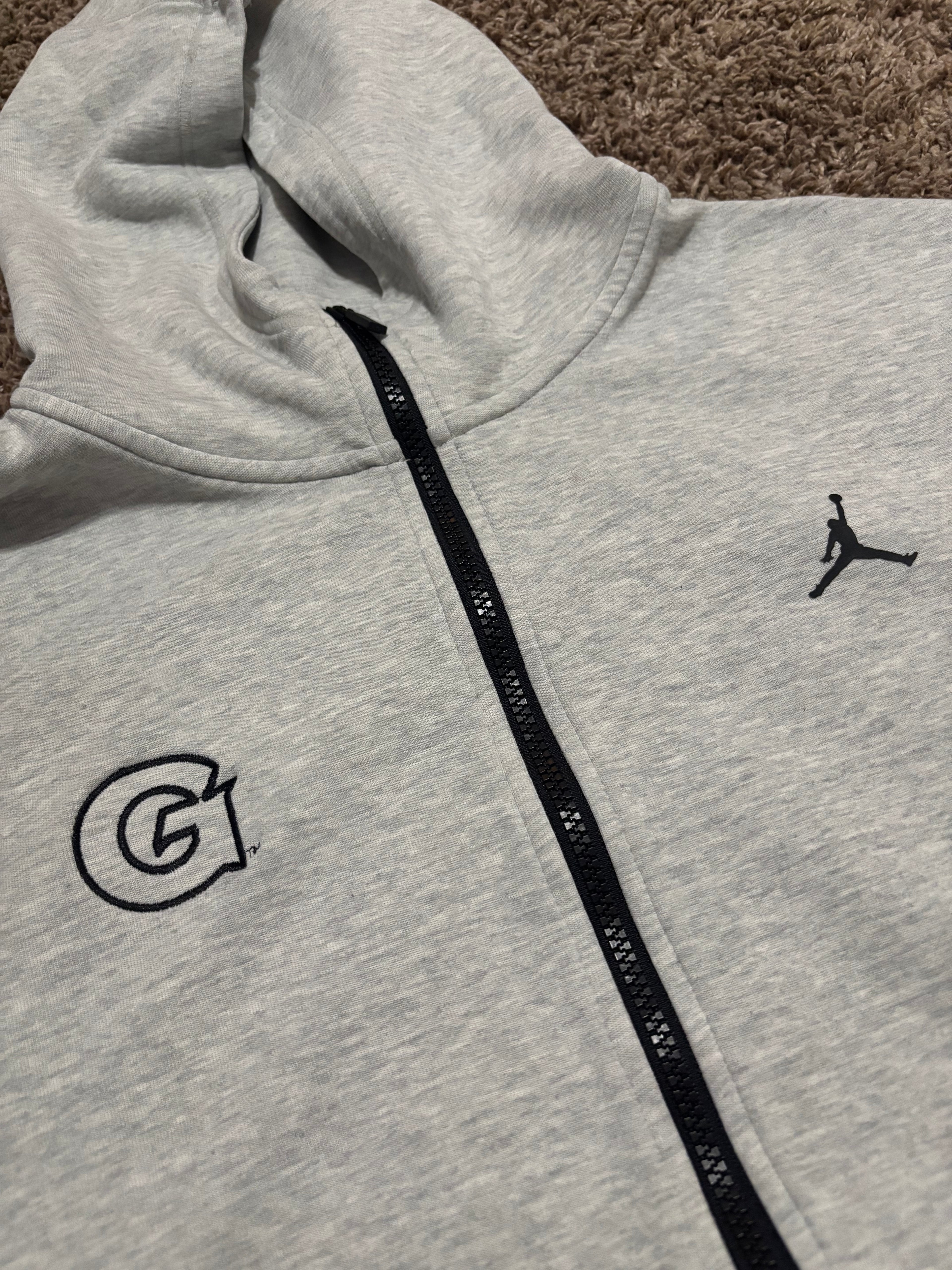 Size M - Georgetown Basketball Dri-Fit Zip Up