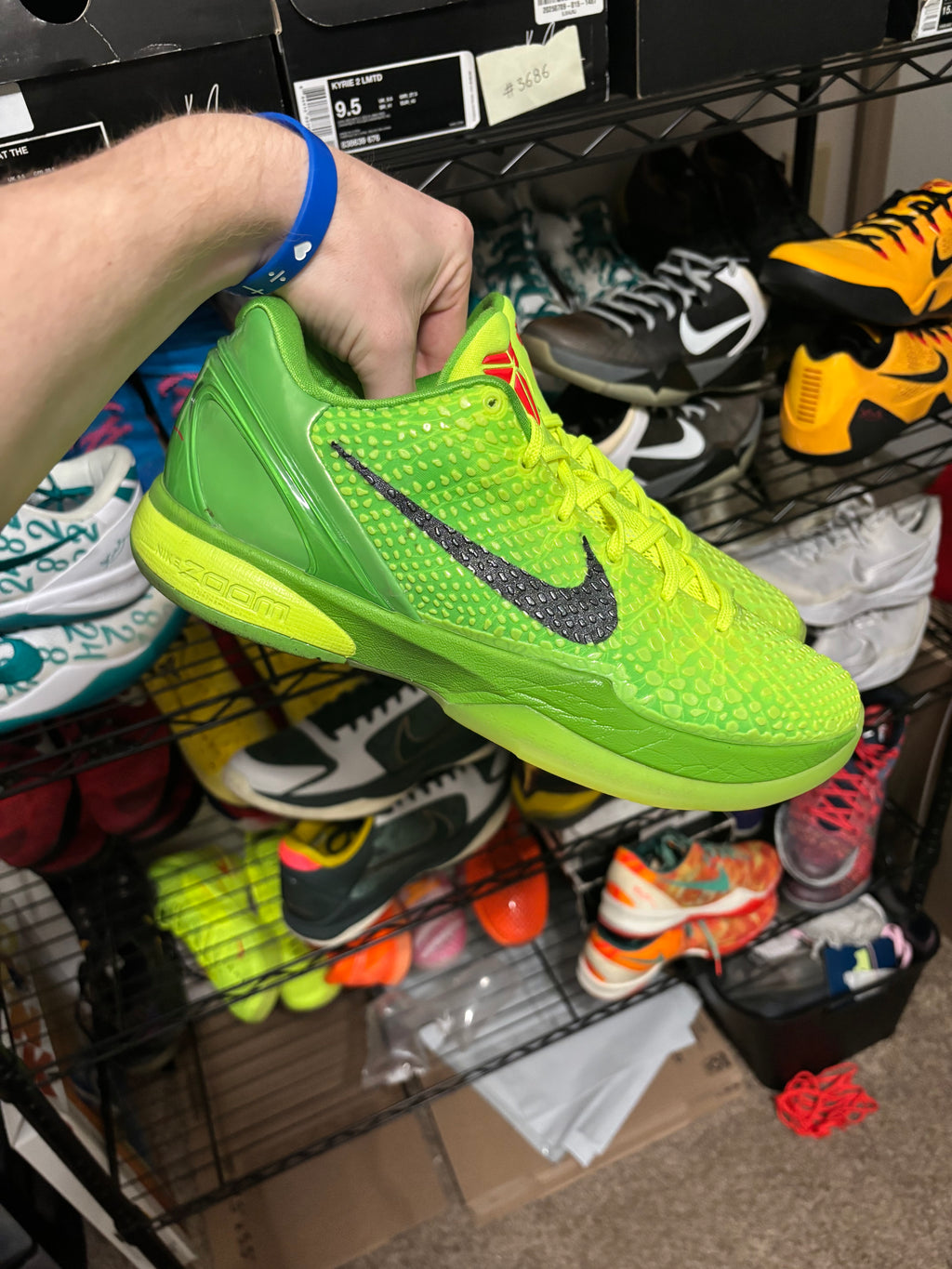 Size 11 - Nike Kobe 6 Protro Grinch