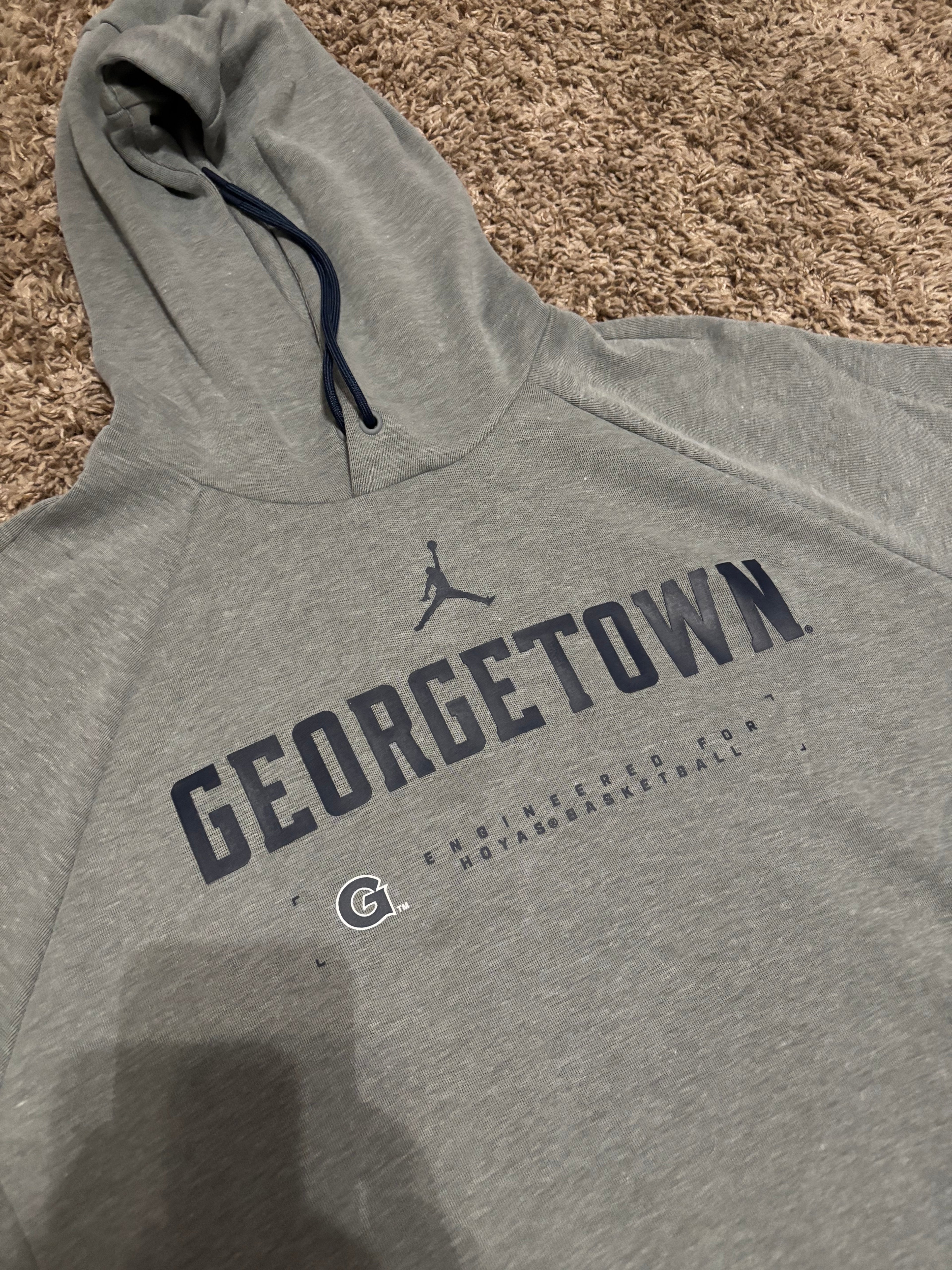 Size L - Georgetown Basketball Dri-Fit Sweatshirt