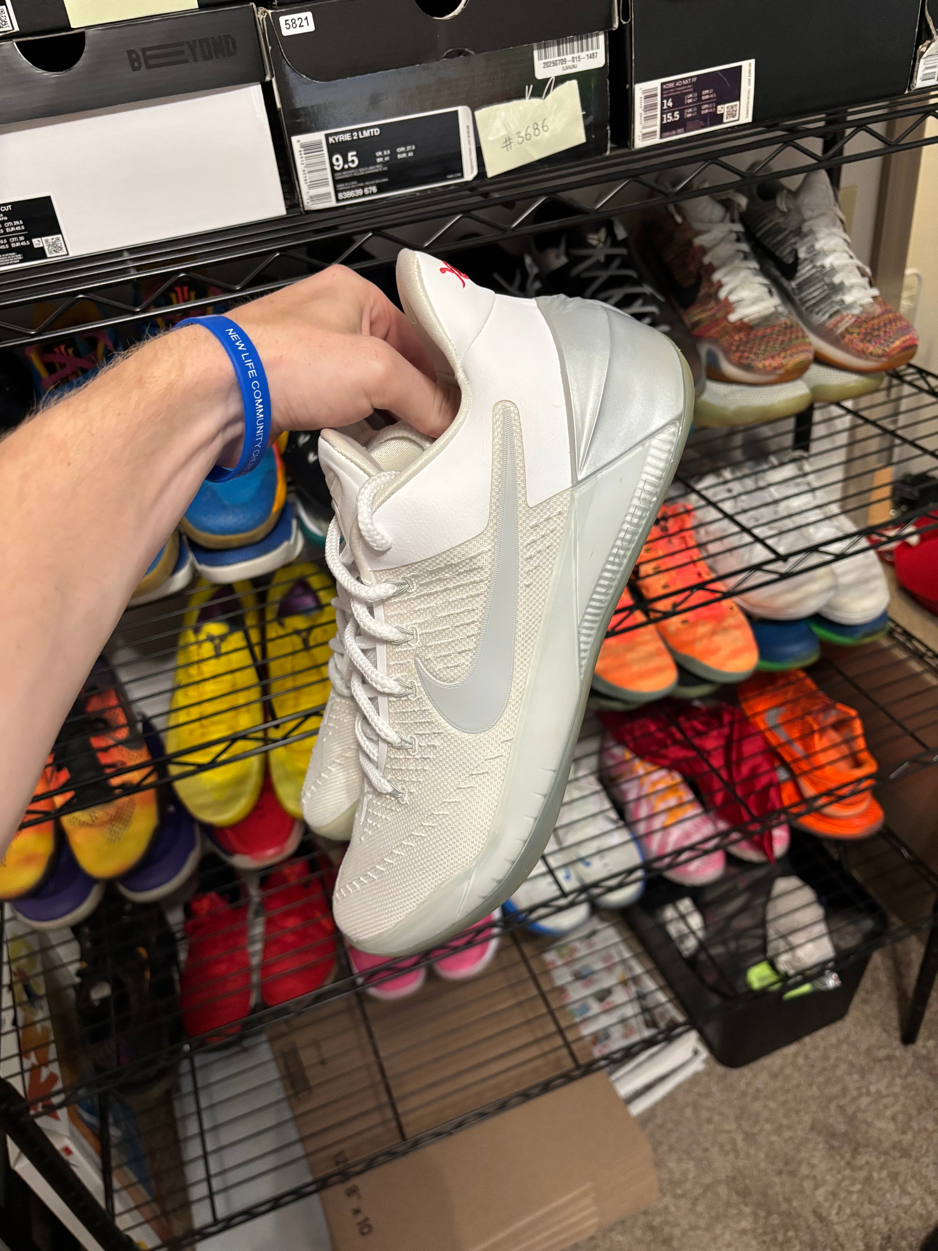 Size 13 - Nike Kobe A.D. White Chrome