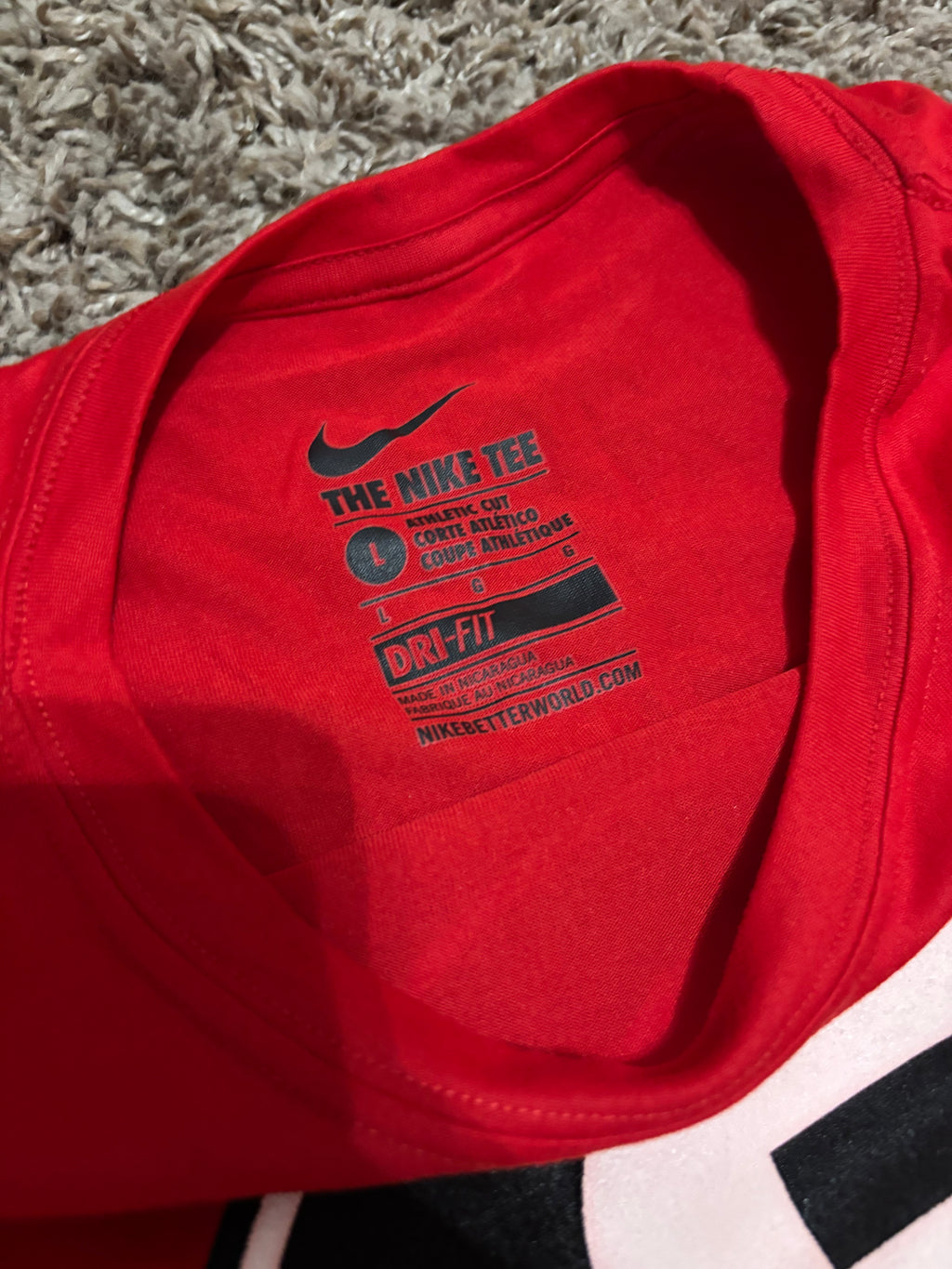 Size L - Georgia Basketball Dri-Fit Tee