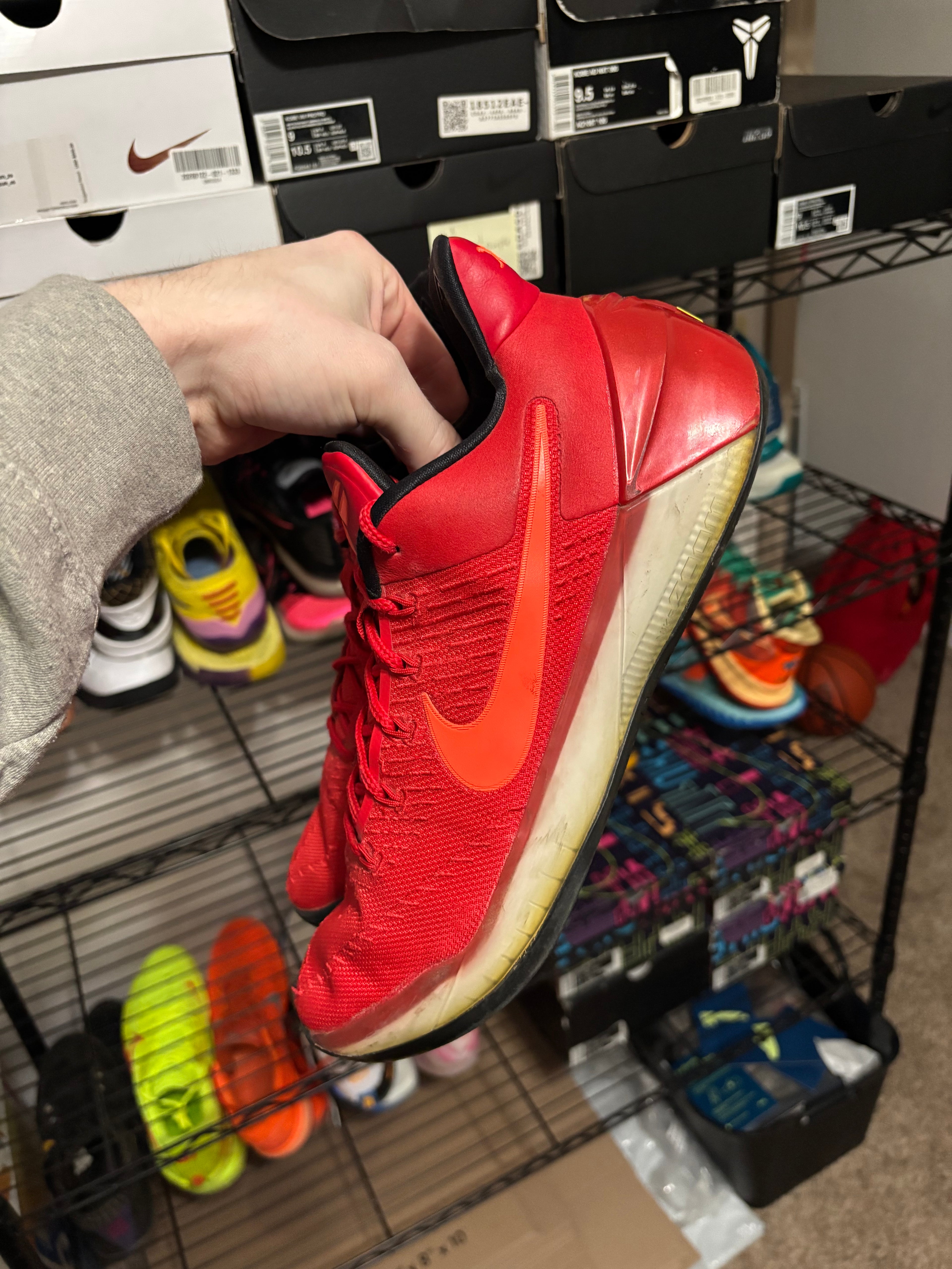 Size 10 - Nike Kobe AD University Red