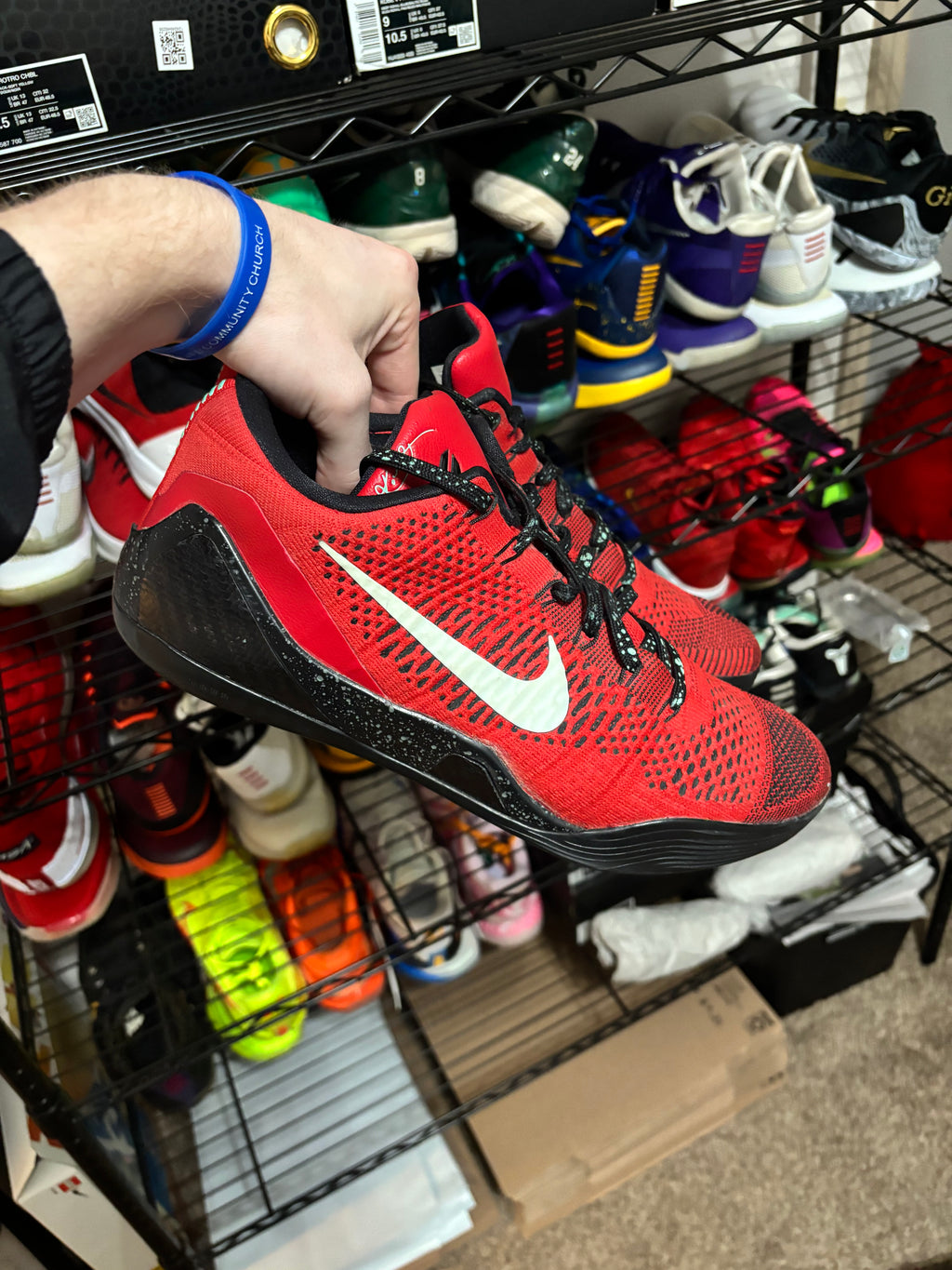 Size 12 - Nike Kobe 9 Elite University Red