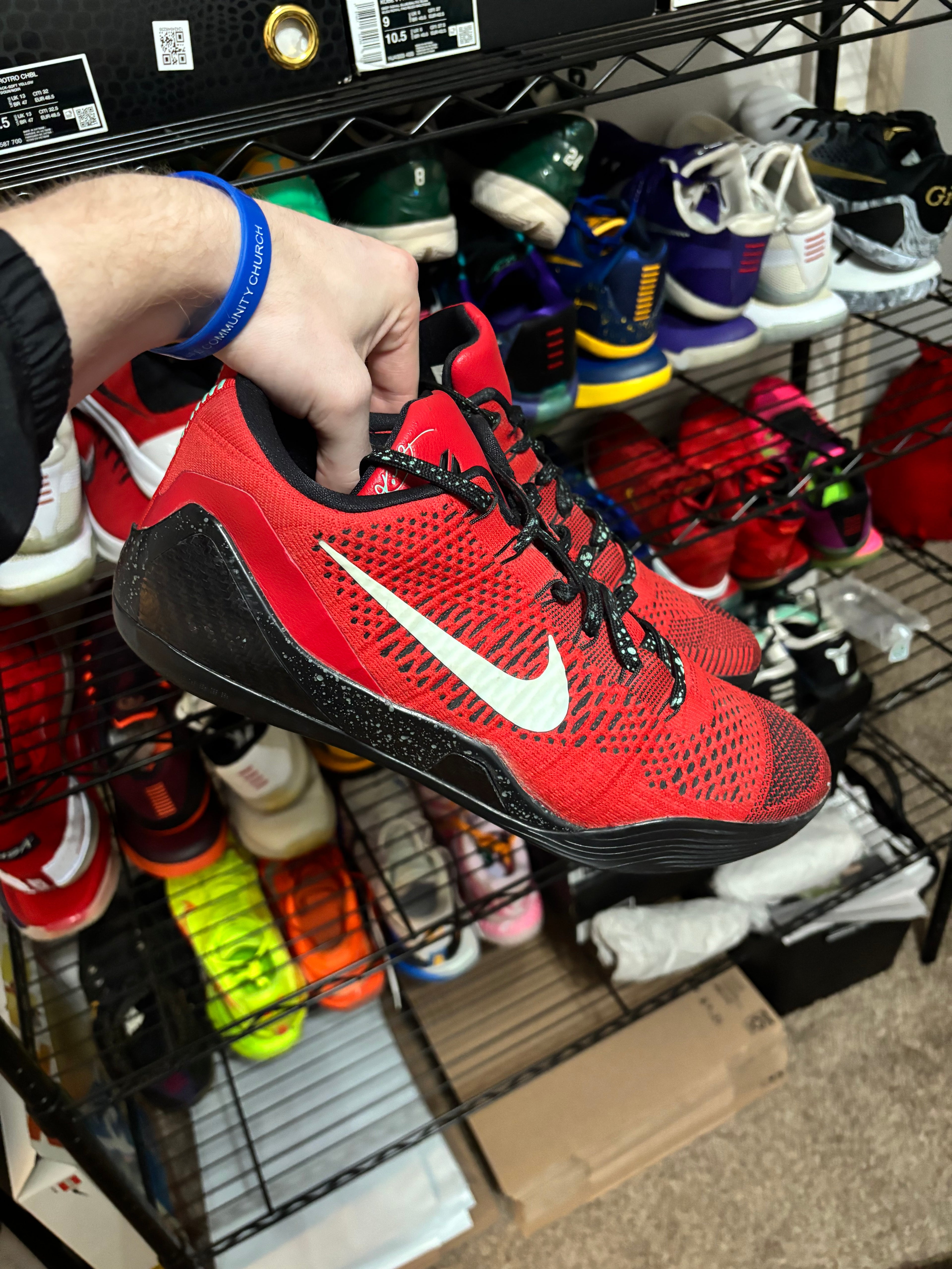 Size 12 - Nike Kobe 9 Elite University Red