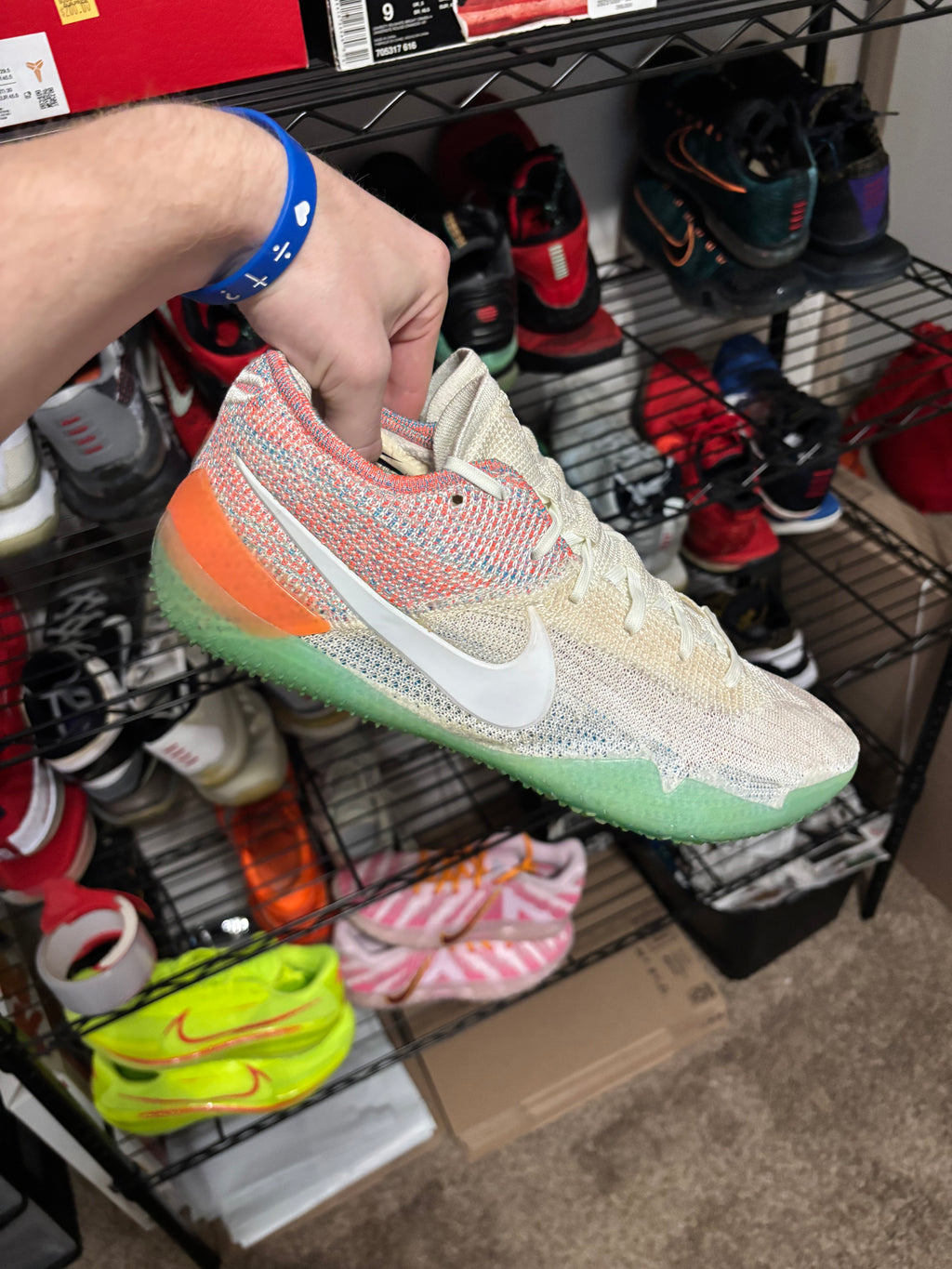 Size 10 - Nike Kobe Nxt 360 White Multicolor