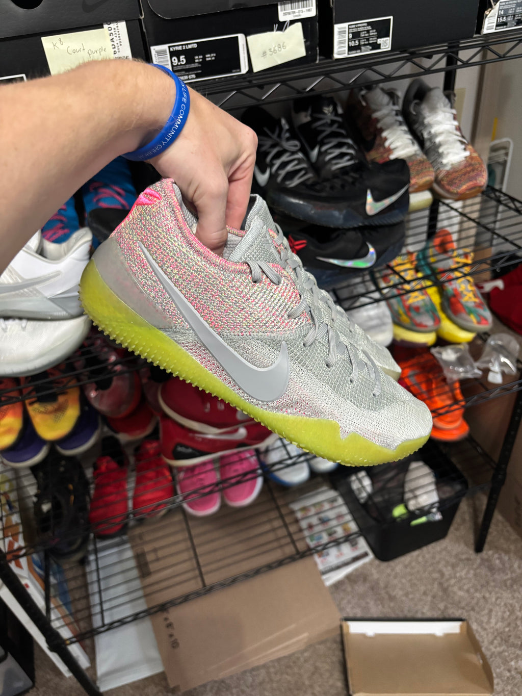 Size 10.5 - Nike Kobe Nxt 360 Grey Multicolor
