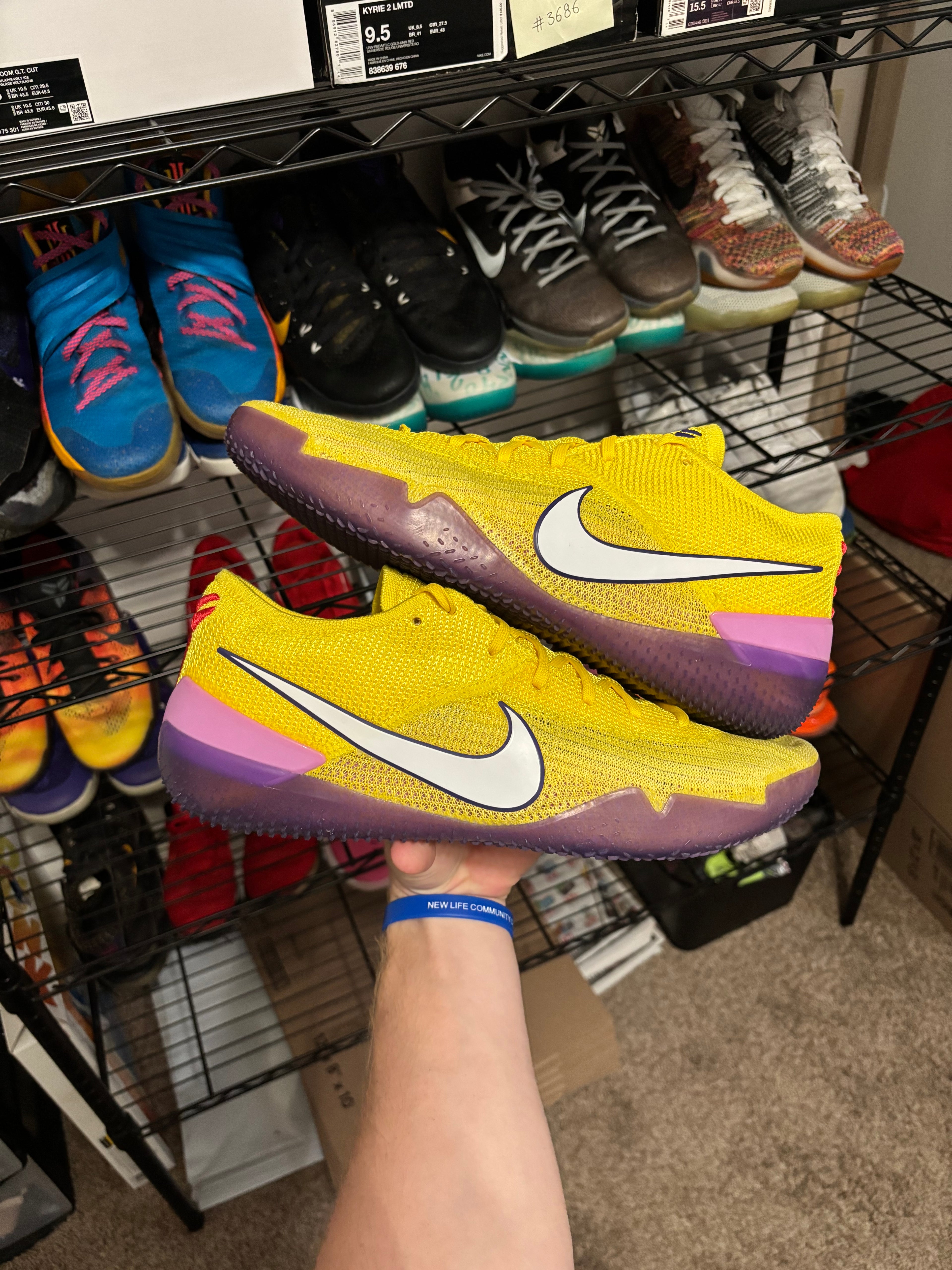 Size 13 - Nike Kobe Nxt 360 Yellow Strike