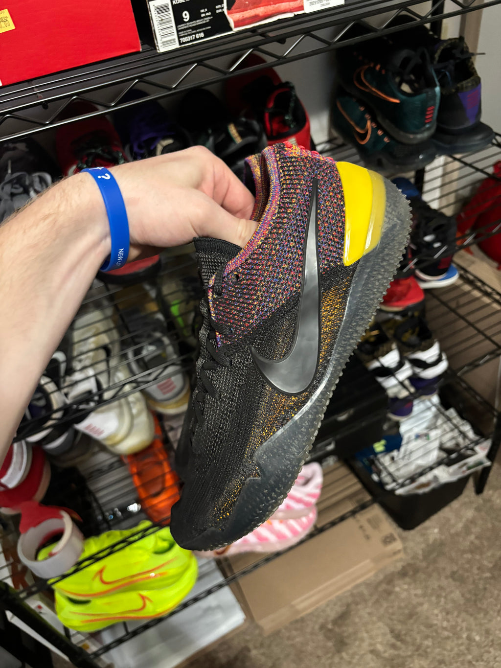 Size 9.5 - Nike Kobe Nxt 360 Black Multicolor