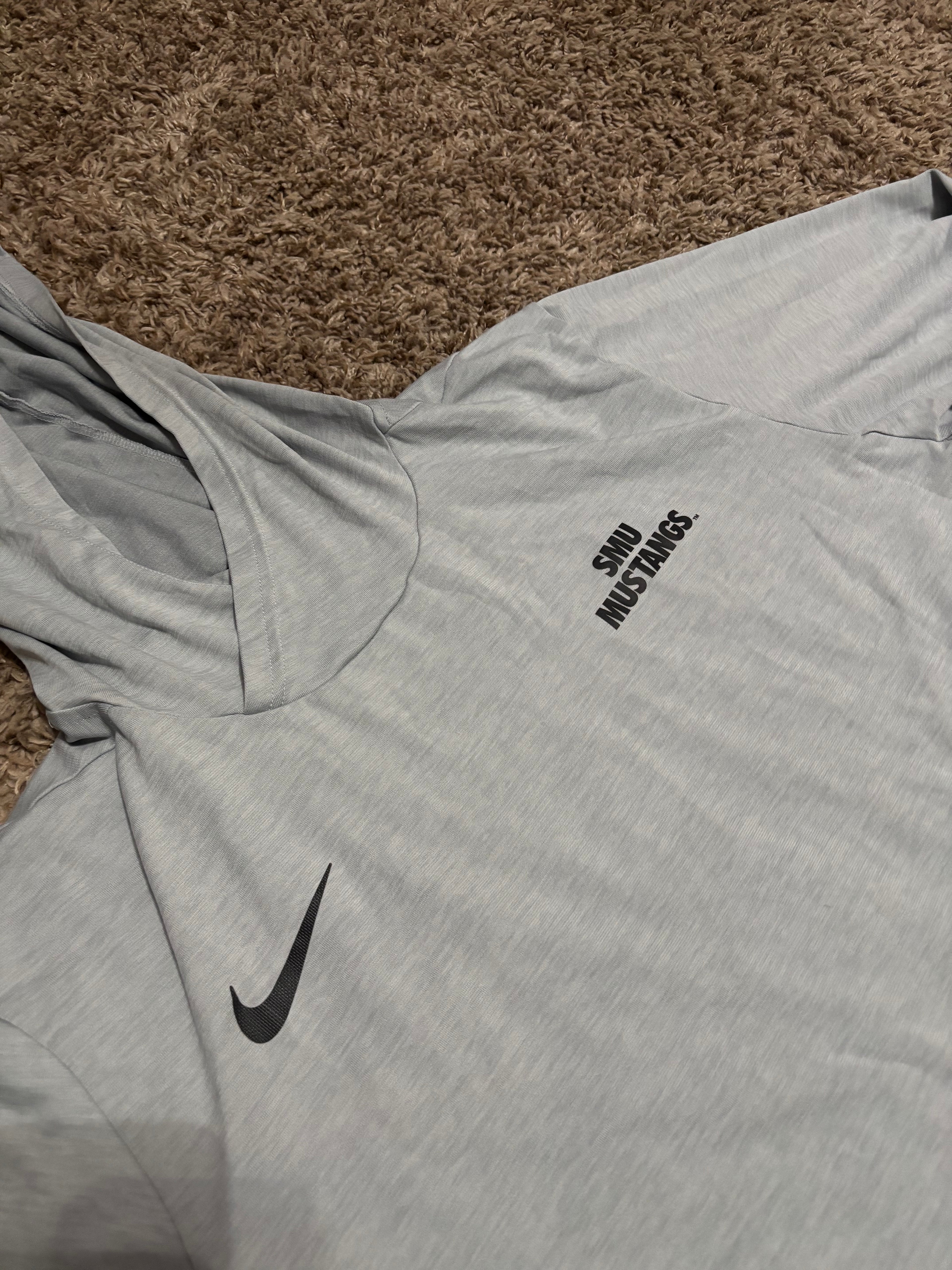 Size XL - SMU Basketball Nike Dri-Fit Warm Up Hoodie
