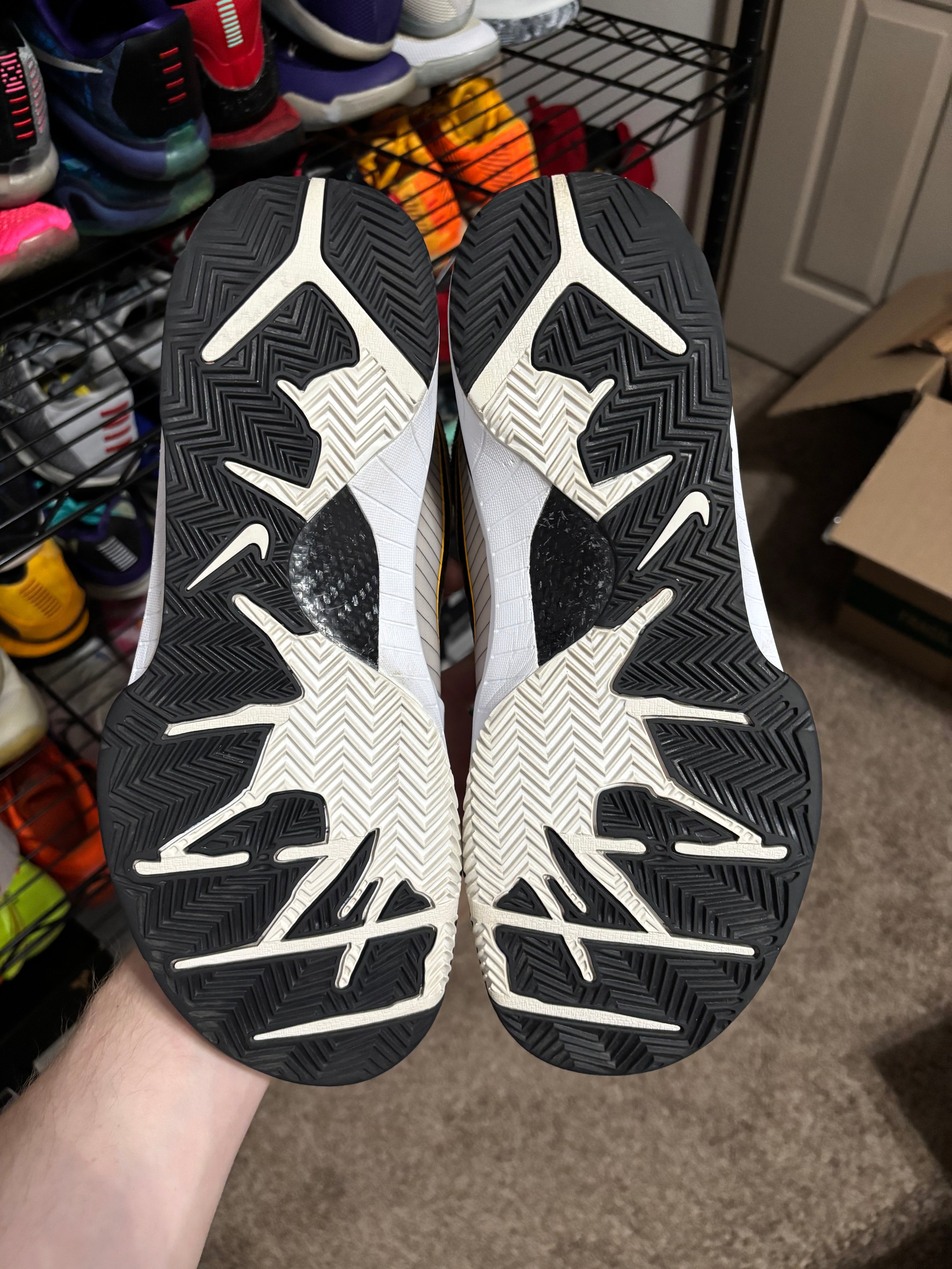 Size 13 - Nike Kobe 4 Protro Del Sol White Black Del Sol