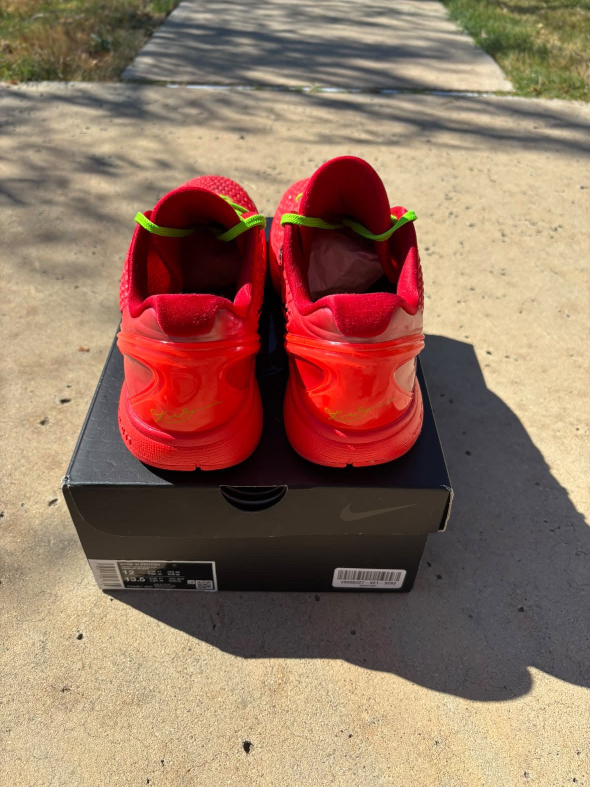 Size 12 - Nike Kobe 6 Protro Reverse Grinch