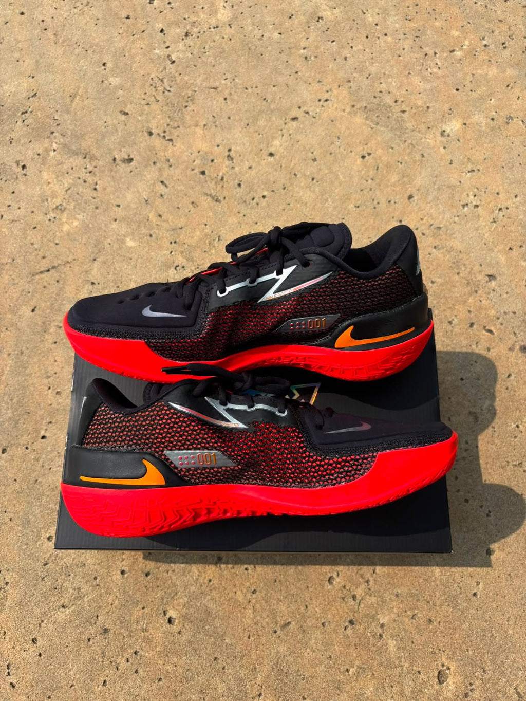 Size 11.5 - Nike GT Cut Black Red Crimson