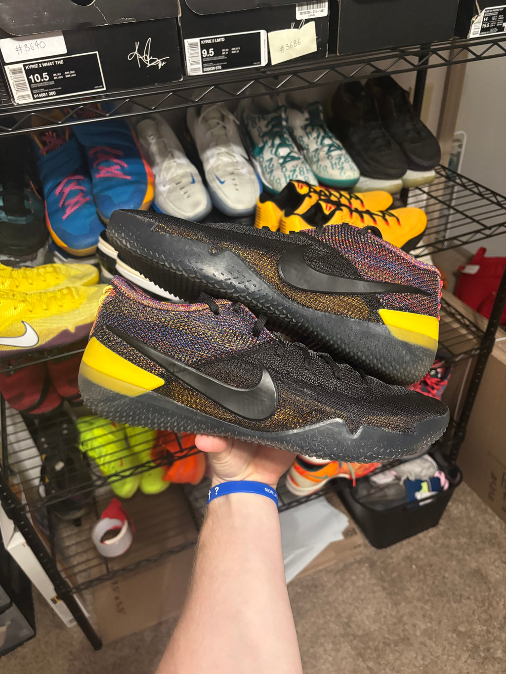 Size 13.5 - Nike Kobe Nxt Black Multicolor