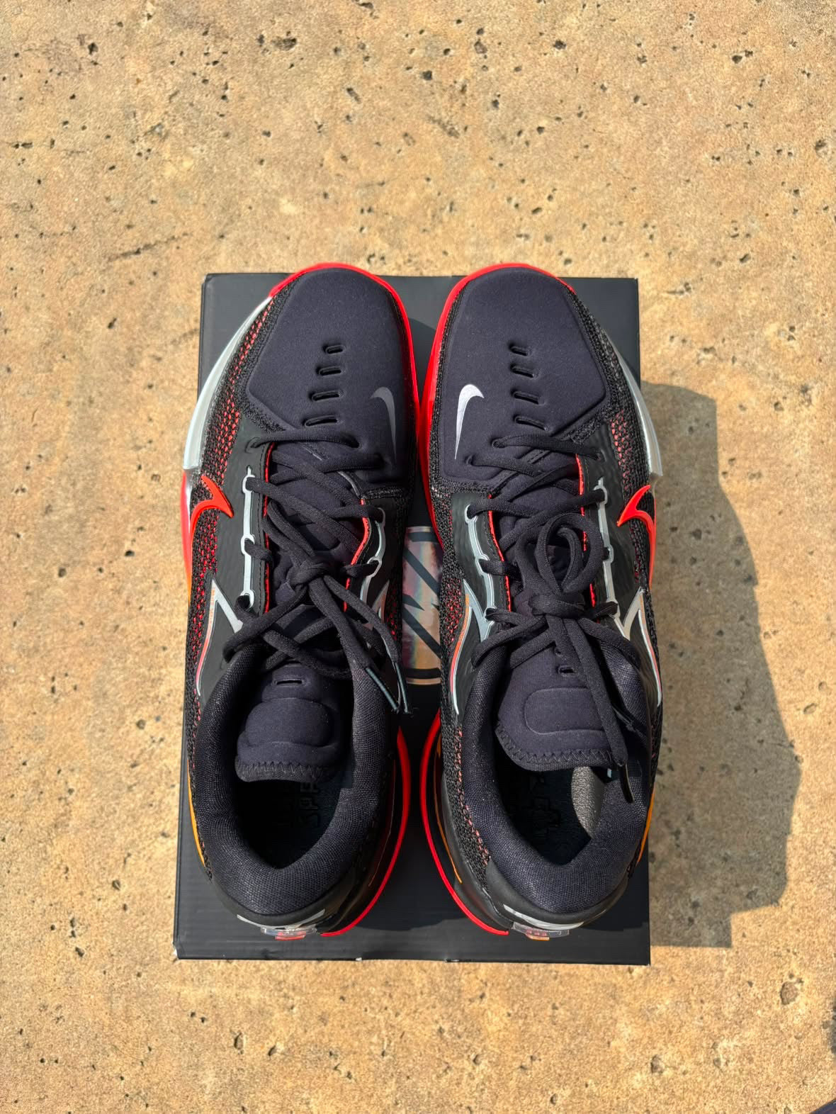 Size 11.5 - Nike GT Cut Black Red Crimson