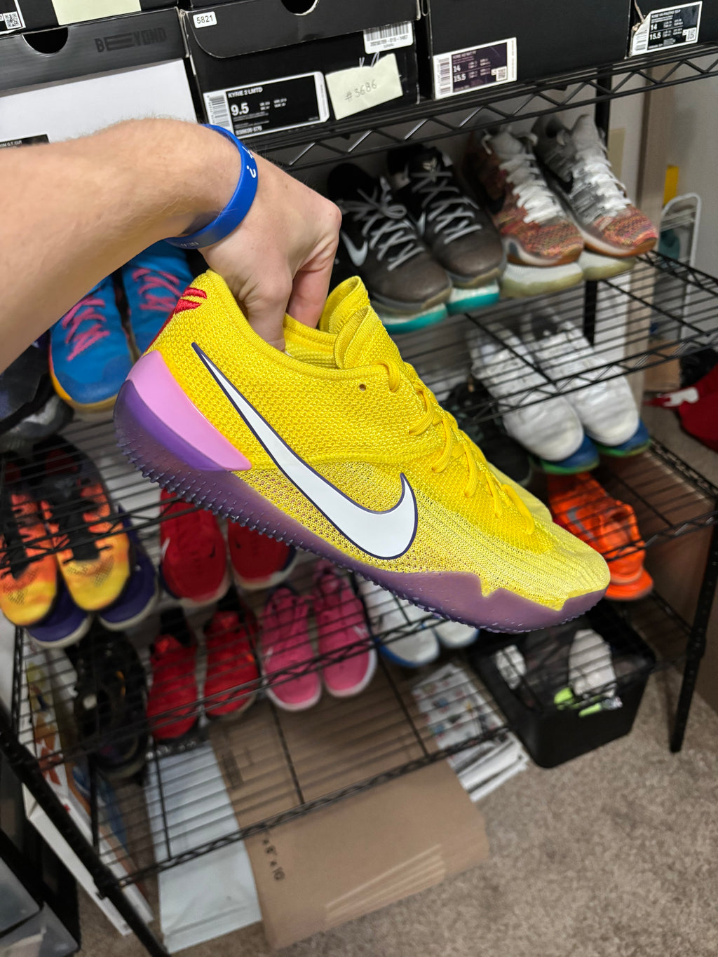 Size 13 - Nike Kobe Nxt 360 Yellow Strike