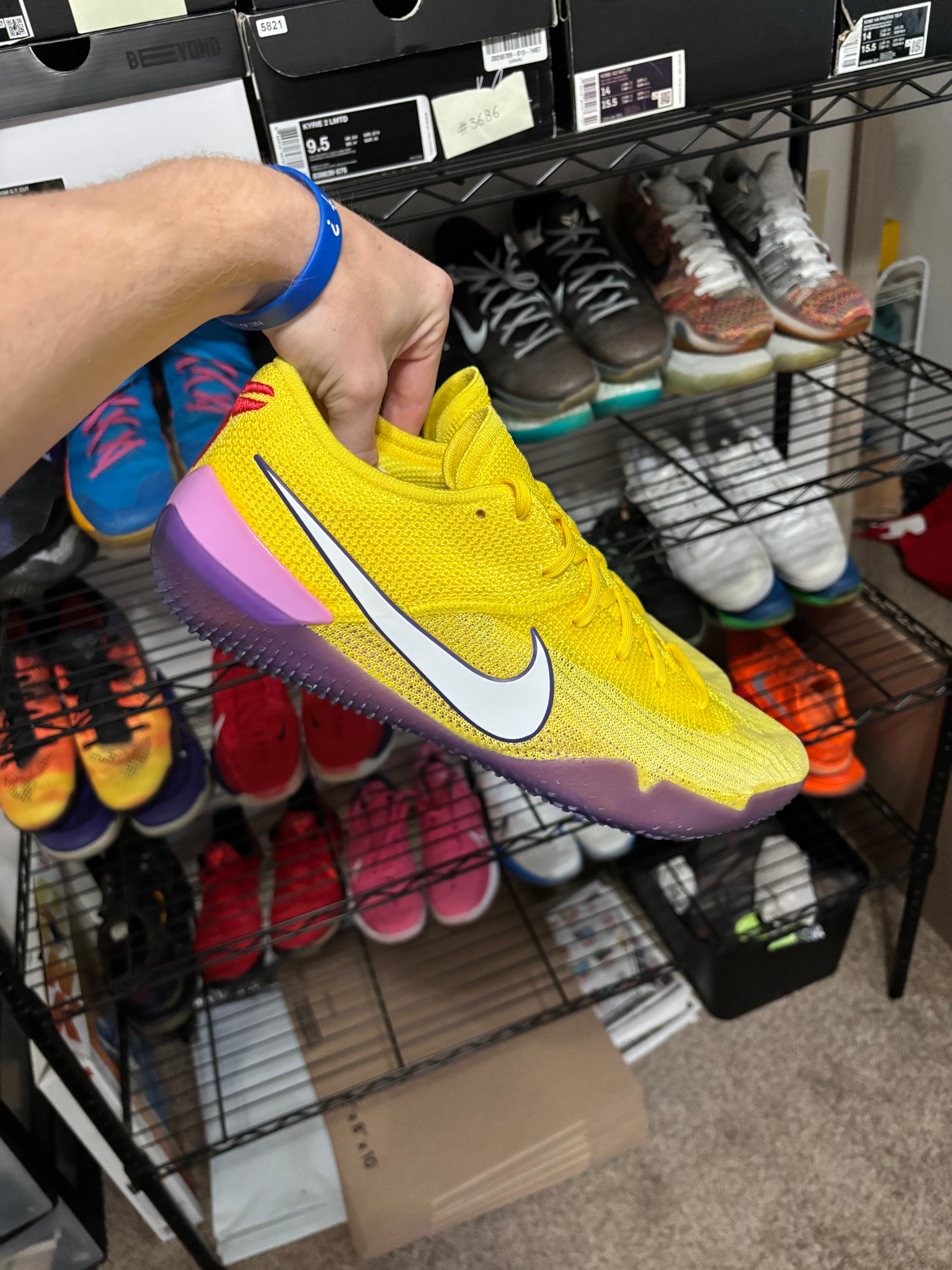 Size 13 - Nike Kobe Nxt 360 Yellow Strike