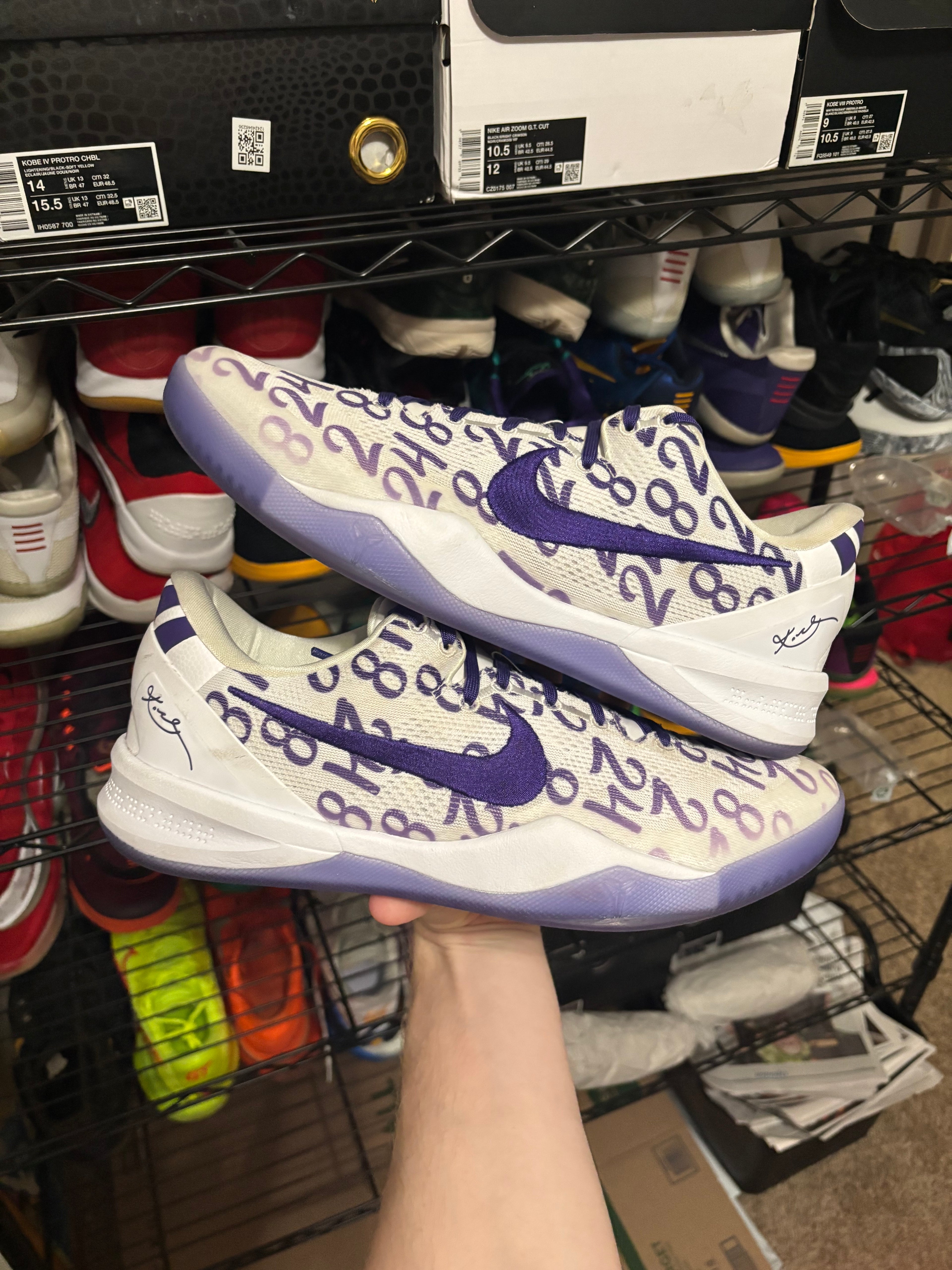 Size 12.5 - Nike Kobe 8 Protro Court Purple
