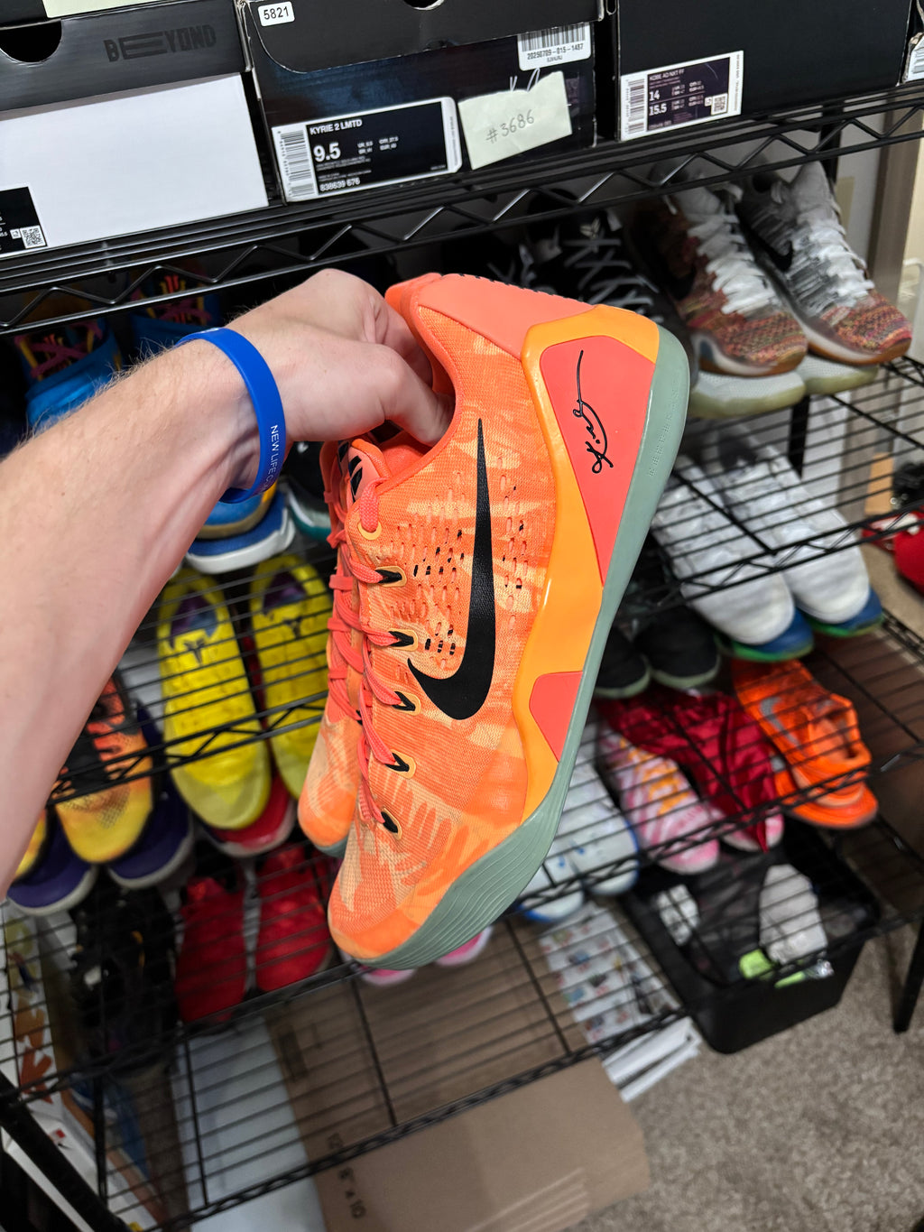 Size 13 - Nike Kobe 9 Peach Mango